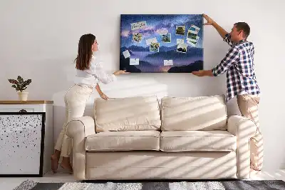 Milky Way Printed Cork Board