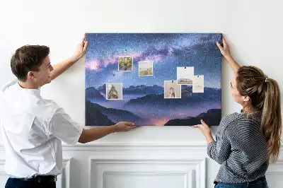 Printed Cork Board Milky Way