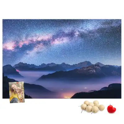 Milky Way Printed Cork Board