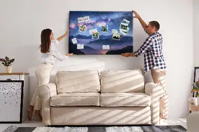 Milky Way Printed Cork Board