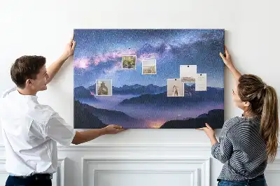 Milky Way Printed Cork Board
