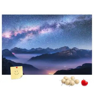 Printed Cork Board Milky Way