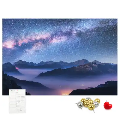 Milky Way Printed Cork Board