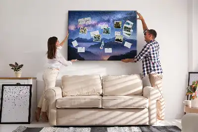 Printed Cork Board Milky Way