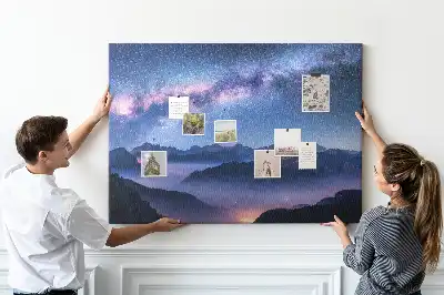 Printed Cork Board Milky Way