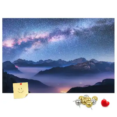 Milky Way Printed Cork Board