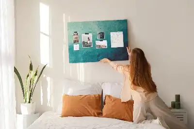 Abstract Depth Printed Cork Memo Board