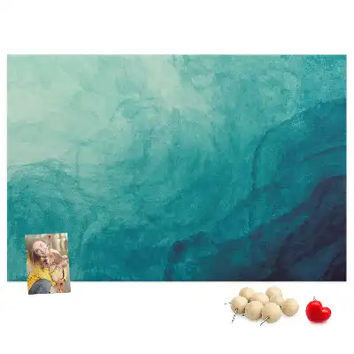Abstract Depth Printed Cork Memo Board