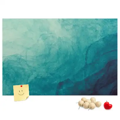 Abstract Depth Printed Cork Memo Board