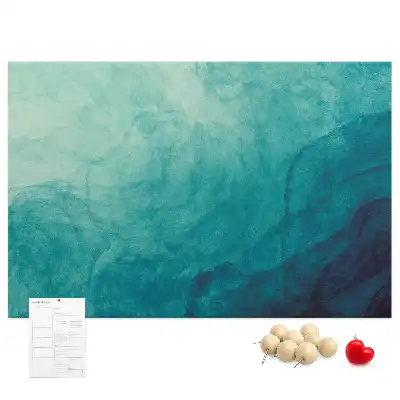 Abstract Depth Printed Cork Memo Board