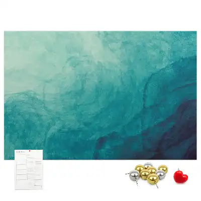 Abstract Depth Printed Cork Memo Board