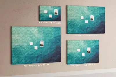 Abstract Depth Printed Cork Memo Board