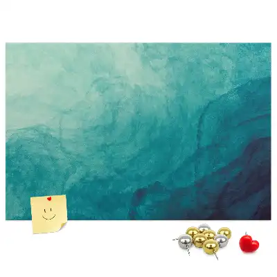 Abstract Depth Printed Cork Memo Board