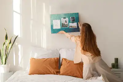 Abstract Depth Printed Cork Memo Board