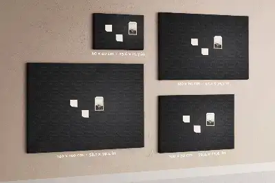 Cork memo board with dark wall pattern
