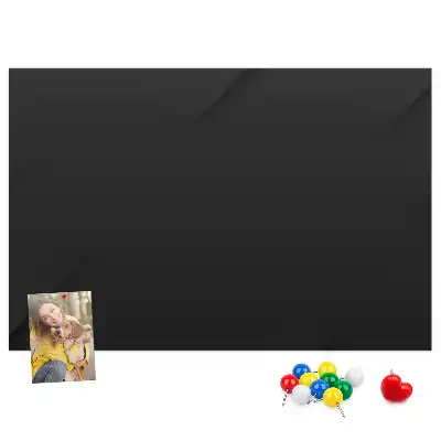 Cork memo board with dark wall pattern