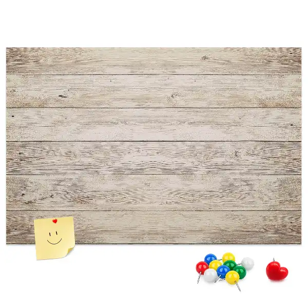Printed Cork Board With Wooden Panels