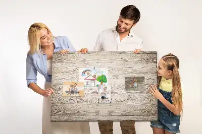 Printed Cork Board With Wooden Panels