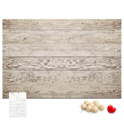 Printed Cork Board With Wooden Panels