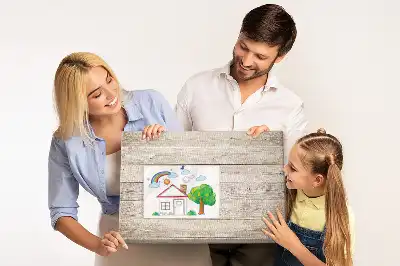 Printed Cork Board With Wooden Panels