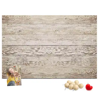 Printed Cork Board With Wooden Panels