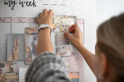 Printed Cork My Weekly Planner Memo Board