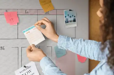 Printed Cork My Weekly Planner Memo Board