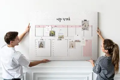 Printed Cork My Weekly Planner Memo Board