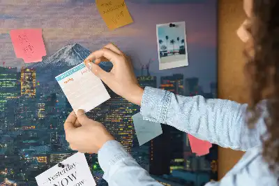 City at Night Cork Memo Board