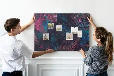 Exotic Flowers Printed Cork Board