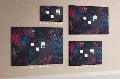 Exotic Flowers Printed Cork Board