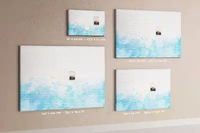 Cork memo board with painted splashes