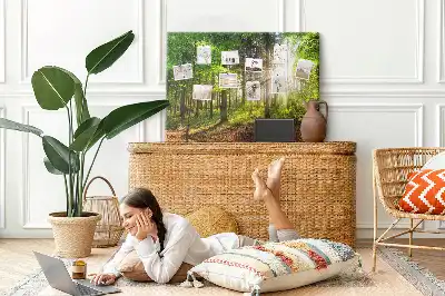 Forest Sunrise Printed Cork Board