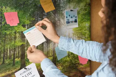 Forest Sunrise Printed Cork Board