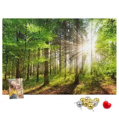 Forest Sunrise Printed Cork Board