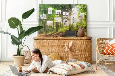 Forest Sunrise Printed Cork Board