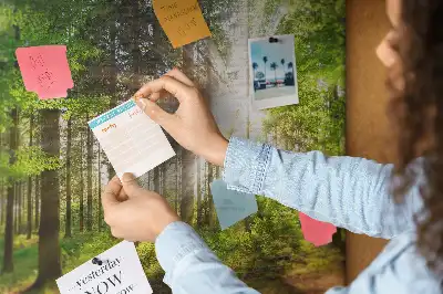 Forest Sunrise Printed Cork Board