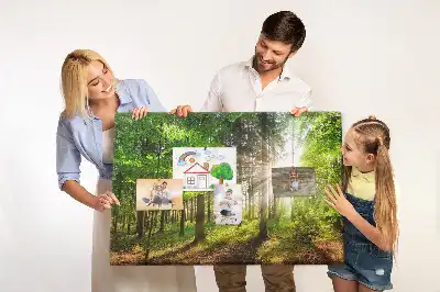 Forest Sunrise Printed Cork Board