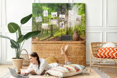Forest Sunrise Printed Cork Board