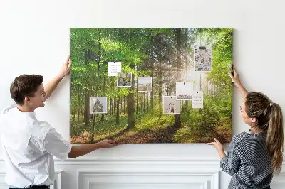 Forest Sunrise Printed Cork Board