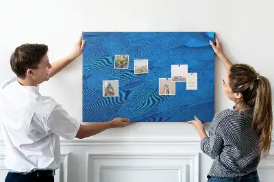 Printed Cork Memo Board with Bird Feather Design