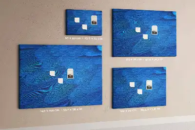 Printed Cork Memo Board with Bird Feather Design