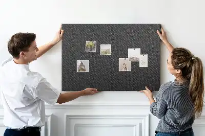 Dark abstraction cork memo board