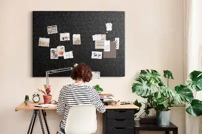 Dark abstraction cork memo board
