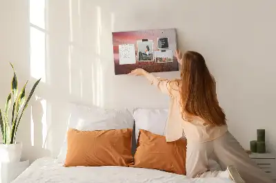 Misty Morning Printed Cork Memo Board