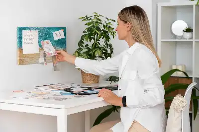 Sea Beach People Printed Cork Board