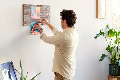 Brick Wall Printed Cork Memo Board