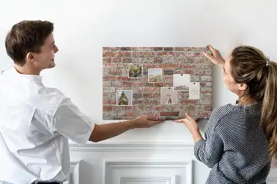 Brick Wall Printed Cork Memo Board