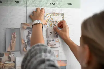 Cork memo board Weekly planner