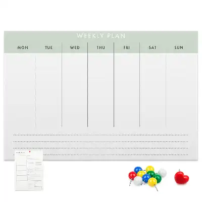 Cork memo board Weekly planner